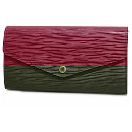 Louis Vuitton-Louis Vuitton Long Wallet Epi Portefeuille Sarah M60580-Fuschia