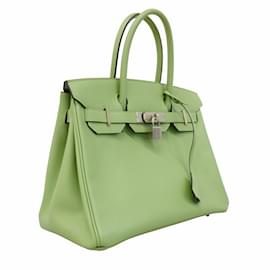 Hermès-Hermes Birkin 30 Handbag in Epsom Vert Cricket-Other