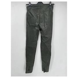 Balenciaga-BALENCIAGA  Trousers T.International XS Leather-Khaki