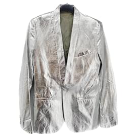 Dior-DIOR  Jackets T.FR 46 Leather-Silvery