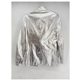 Dior-DIOR  Jackets T.FR 46 Leather-Silvery