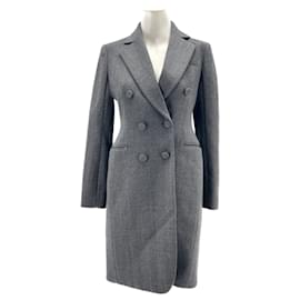 Dior-DIOR Coats T.FR 36 Wool-Grey