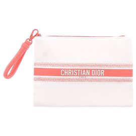 DIOR Clutch-Taschen T. Baumwolle Weiß