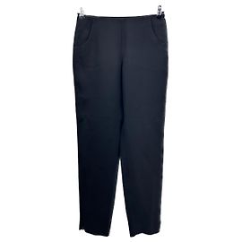 GIORGIO ARMANI Pantaloni T.IT 42 Seta Nero