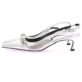 Autre Marque-DANTE6  Mules & clogs T.US 6 Leather-Silvery