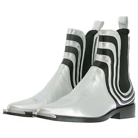 Botas PACO RABANNE T.EU 43 Couro Prata