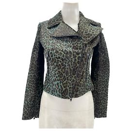 Alaïa ALAIA Jackets T.FR 38 Fur Khaki