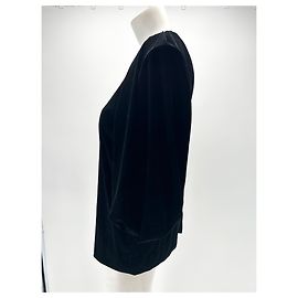 COS Tops T.FR 38 Polyester Black