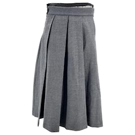 MANGO Röcke T.FR 38 Polyester Grau
