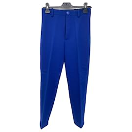 Balenciaga-BALENCIAGA Trousers T.FR 36 Wool-Blue