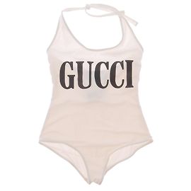 GUCCI Bademode T.International S Polyester Weiß