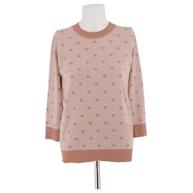 Hermès-HERMES Knitwear T.FR 36 Silk-Beige