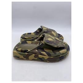 Autre Marque-GIA BORGHINI  Mules & clogs T.EU 38 Cloth-Green