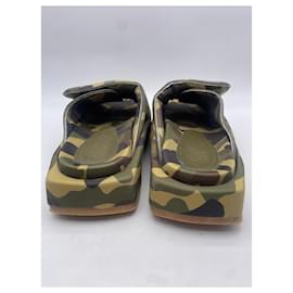 Autre Marque-GIA BORGHINI  Mules & clogs T.EU 38 Cloth-Green