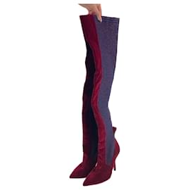 Fendi-FENDI  Boots T.EU 39 Velvet-Red