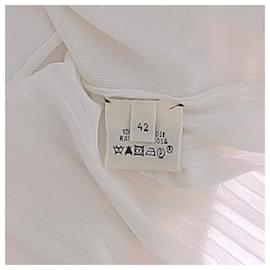 Hermès-HERMES Tops T.FR 42 Viscose-Cream