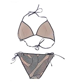 Hermès-HERMES Swimwear T.FR 38 Polyester-Beige