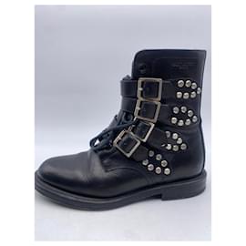 Saint Laurent-SAINT LAURENT  Ankle boots T.EU 36 Leather-Black