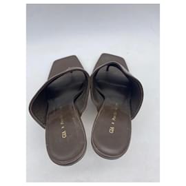 Autre Marque-GIA COUTURE  Mules & clogs T.EU 37 Leather-Brown