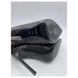 Saint Laurent-SAINT LAURENT  Ankle boots T.EU 38.5 Leather-Black