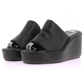 Autre Marque-NON SIGNE / UNSIGNED  Mules & clogs T.EU 37 Leather-Black