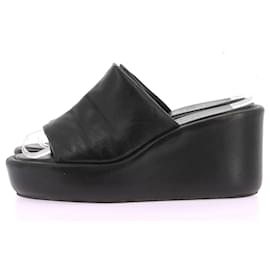 Autre Marque-NON SIGNE / UNSIGNED  Mules & clogs T.EU 37 Leather-Black