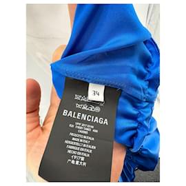 Balenciaga-BALENCIAGA  Dresses T.FR 34 Silk-Blue