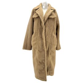 Off White OFF-WHITE  Coats T.FR 40 Faux fur Beige