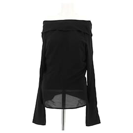 Hermès-HERMES  Tops T.IT 42 Silk-Black