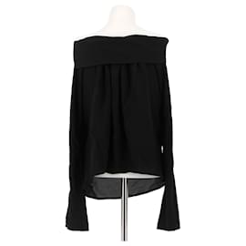 Hermès-HERMES  Tops T.IT 42 Silk-Black