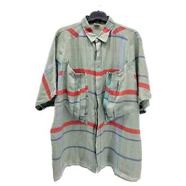 Autre Marque Non Signé / Unsigned shirts T.International L Linen Khaki