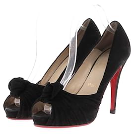 Christian Louboutin-Christian Louboutin heels T.EU 39.5 Suede-Black