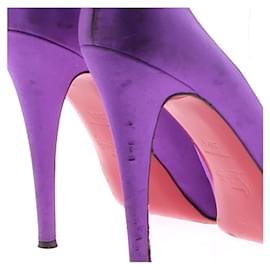 Christian Louboutin-Talons Christian Louboutin T.EU 39.5 Suède-Violet