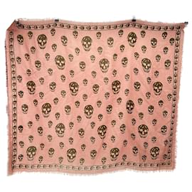 Sciarpe Alexander McQueen T. Seta Rosa