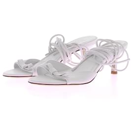 Autre Marque-Non Signé / Unsigned mules & clogs T.EU 39 Leather-White