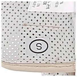 Autre Marque-Non Signé / Unsigned gloves T.International S Leather-White