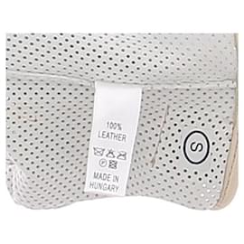 Autre Marque-Non Signé / Unsigned gloves T.International S Leather-White