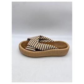 Autre Marque-NON SIGNE / UNSIGNED  Mules & clogs T.EU 40 Cloth-Beige