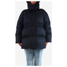 Joseph Abrigo acolchado con capucha azul marino - talla UK 8 Azul