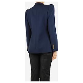 Fendi-Blue padded shoulder jacket - size UK 10-Blue