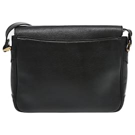Autre Marque-Burberrys Shoulder Bag Leather Black Auth ep6162-Black