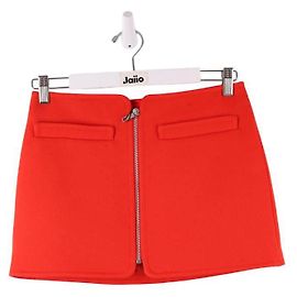 Courreges Wool mini skirt Orange