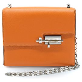 Borsa Mini Verrou Chaine Hermès Arancione