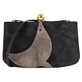 Hermès-Sac à bandoulière Sac a Malice en daim-Noir