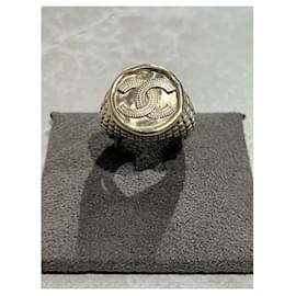 Chanel-CHANEL Rings T.EU 52 Metal-Golden