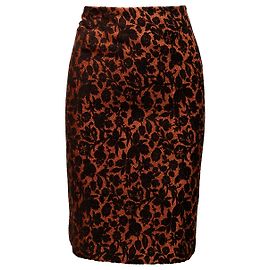 JUPE CAROLINA HERRERA T.US 6 Synthétique Orange