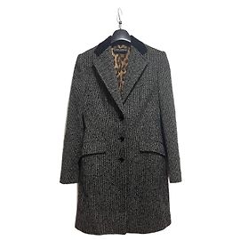Dolce & Gabbana Wollmantel Grau Grau