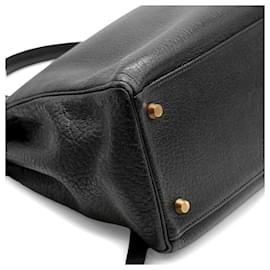 Hermès-Hermès Kelly 35 Black Leather Bag - '00s-Black