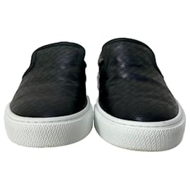 Hermès-Hermès Clip Slip On Sneakers in Black Leather-Black