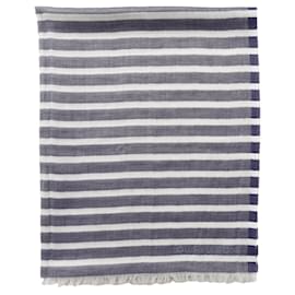 Louis Vuitton-Louis Vuitton Monogram Stripe Scarf - '10s-Multiple colors
